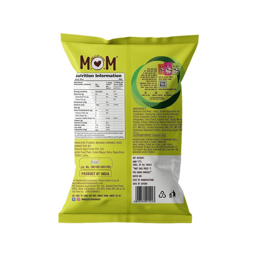 MOM Roasted Pudina Flavoured Makhana