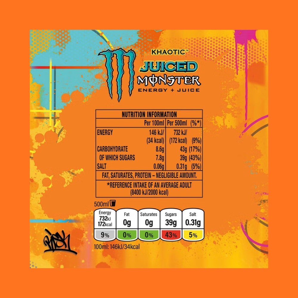 Monster Khaotic High Caffeinated Drink