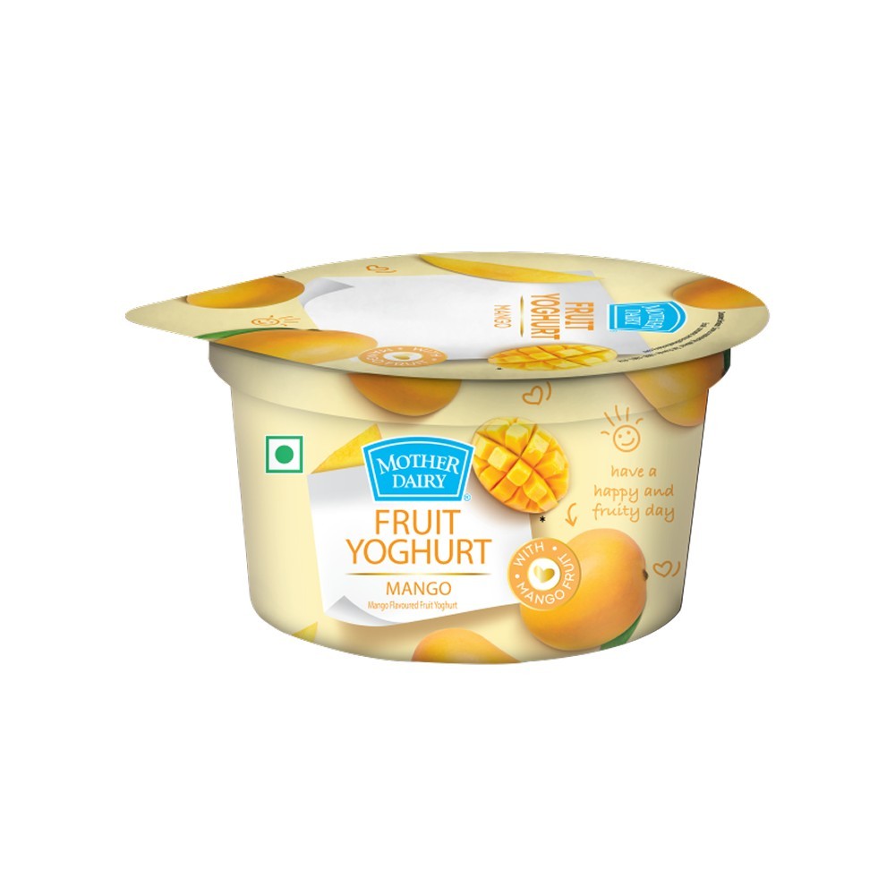 Mother Dairy Mango Flavoured Yogurt
