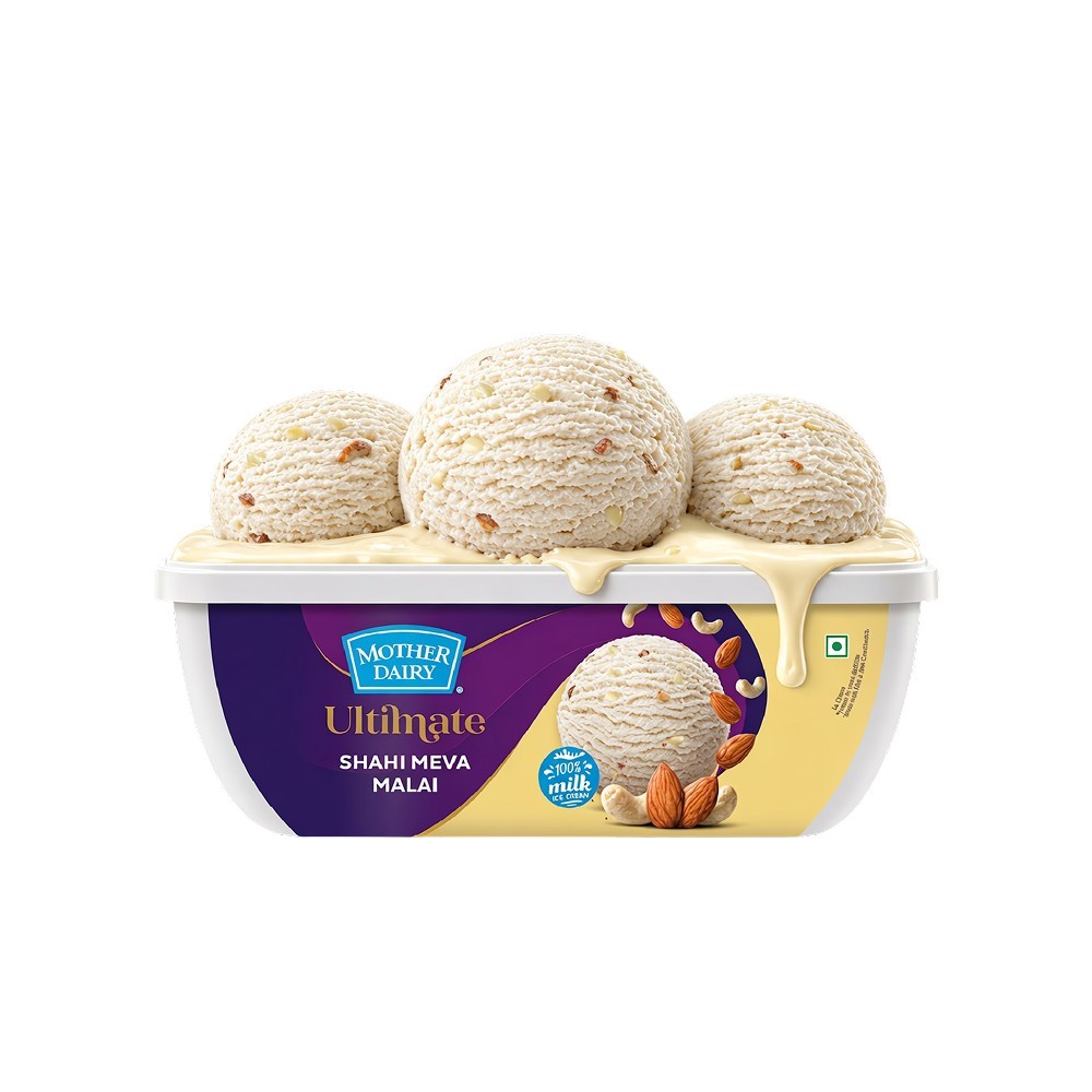 Mother Dairy Shahi Meva Malai Ice Cream Tub
