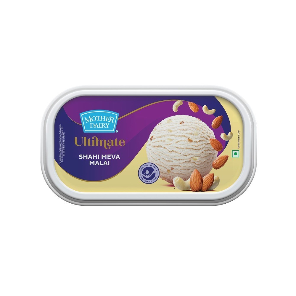 Mother Dairy Shahi Meva Malai Ice Cream Tub