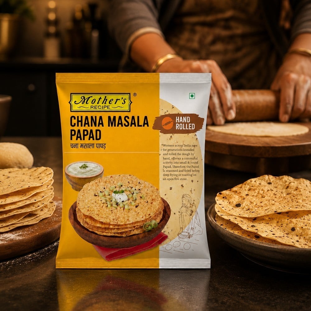 Mother's Recipe Chana Masala Papad