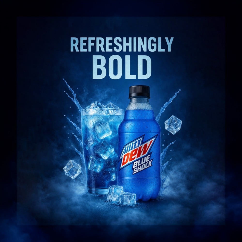 Mountain Dew Blue Shock Soft Drink