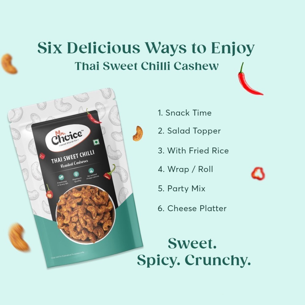 Mr. Choice Roasted Thai Sweet Chilli Flavoured Cashew
