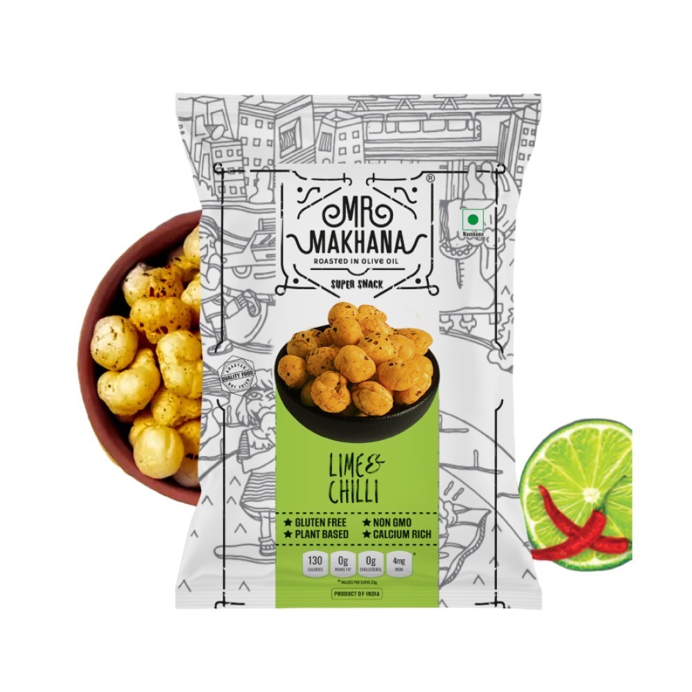 Mr. Makhana Lime & Chilli Flavoured Makhana