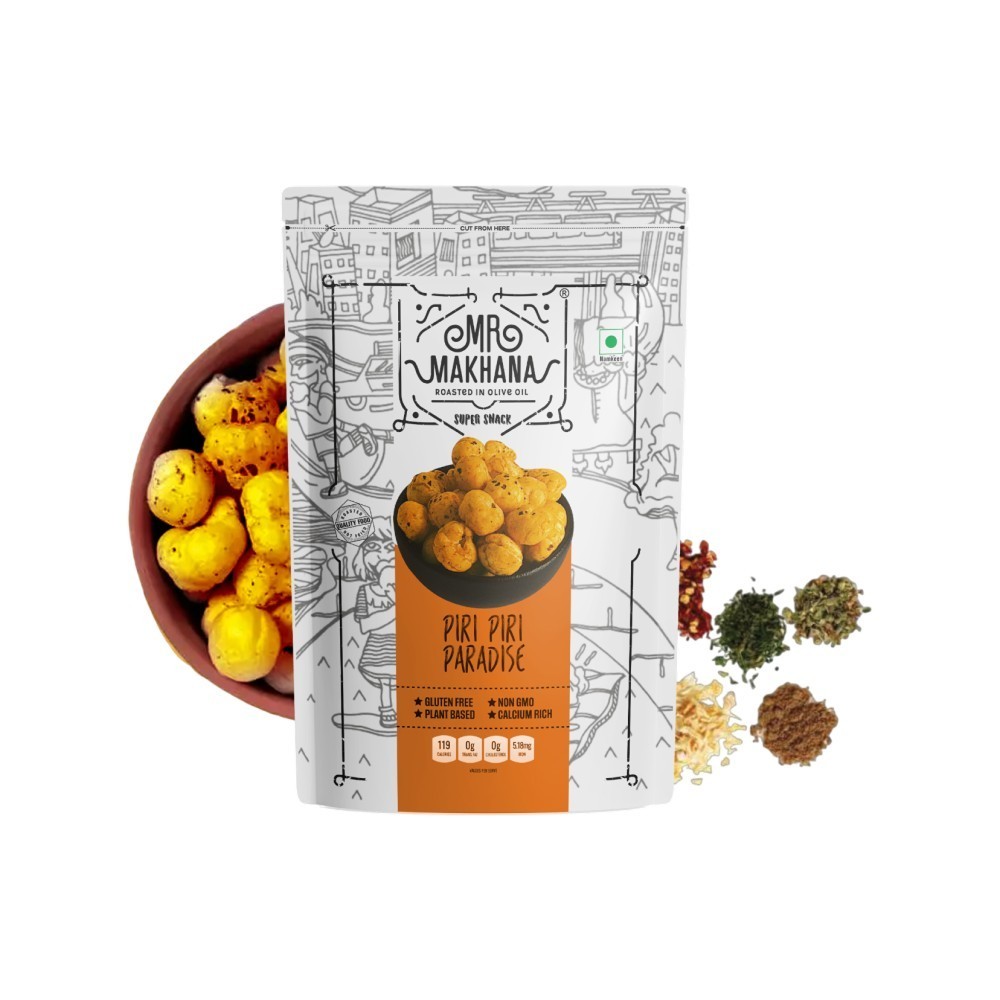 Mr. Makhana Piri Piri Paradise Flavoured Makhana (Standee Pouch)