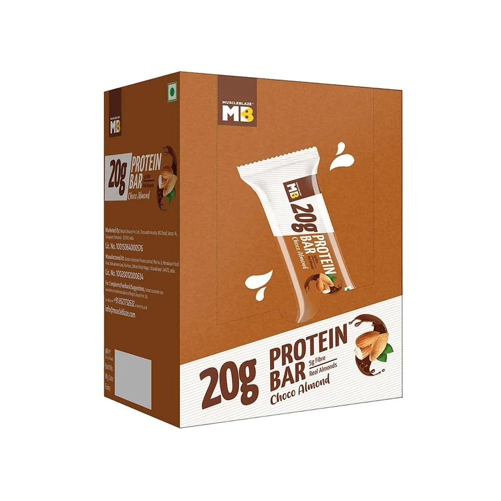 MuscleBlaze 20 g Protein Bar Pack (Choco Almond)