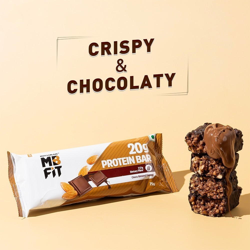 MuscleBlaze 20 g Protein Bar Pack (Choco Almond)