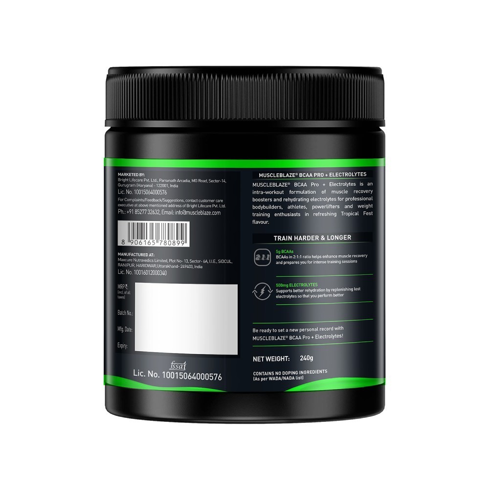 MuscleBlaze BCAA Pro (Tropical Fest)