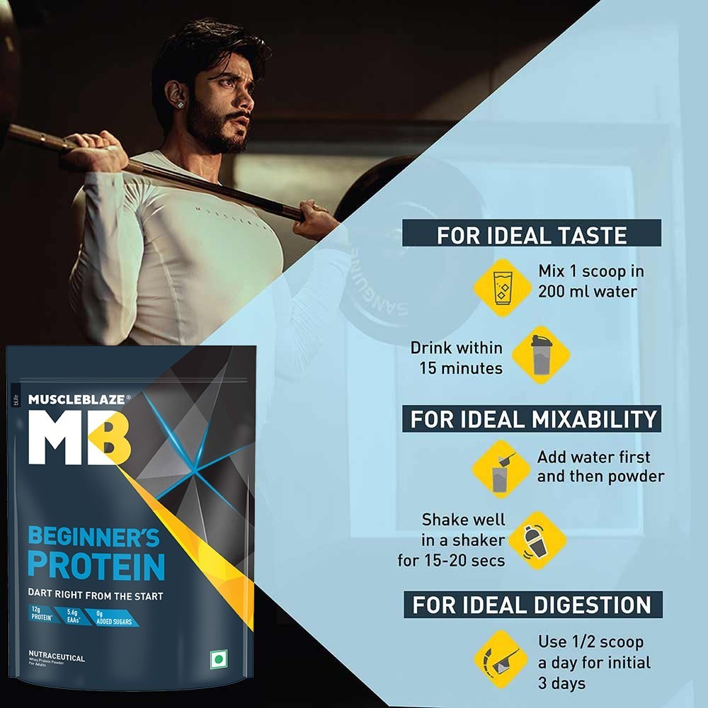 MuscleBlaze Beginner's Whey Protein (Chocolate)