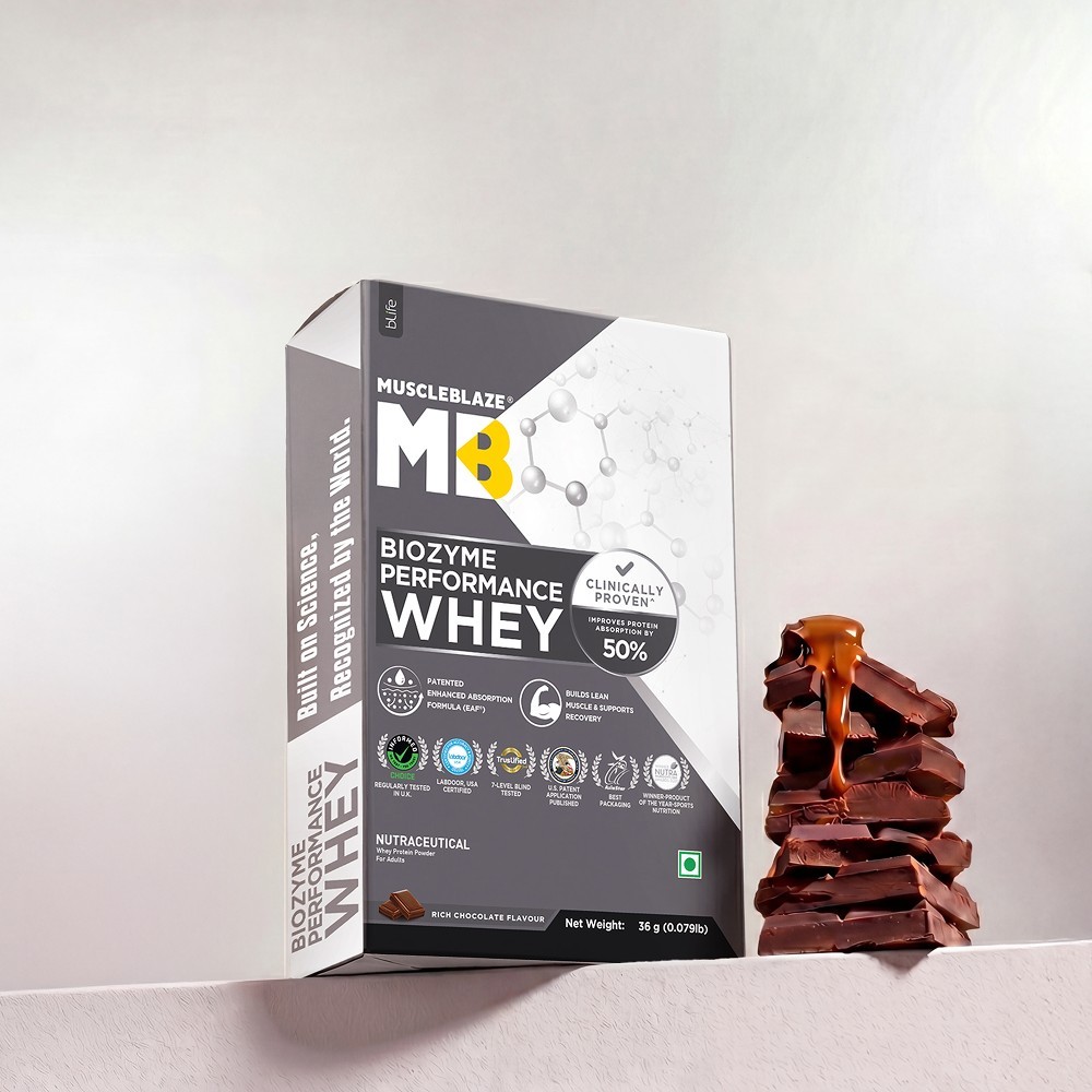 MuscleBlaze Biozyme Performance Whey Protein (Rich Chocolate)