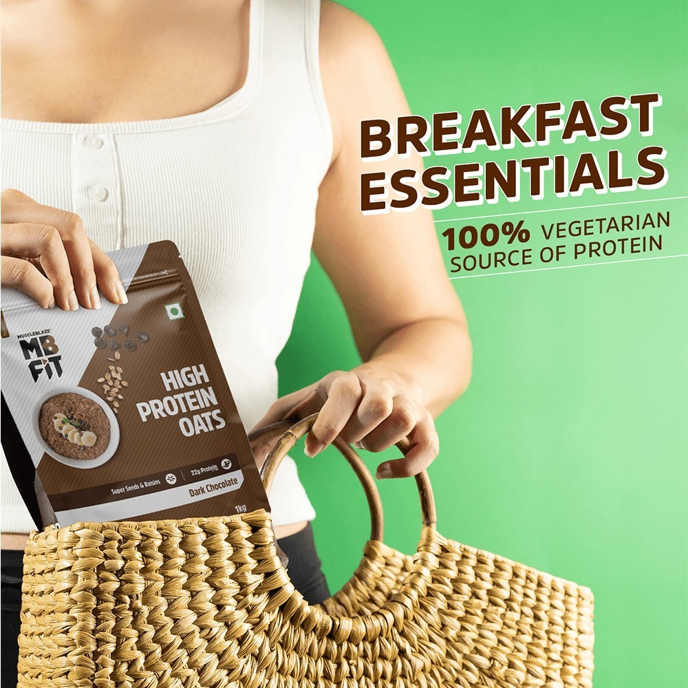 MuscleBlaze High Protein Oats (Dark Chocolate Flavour)