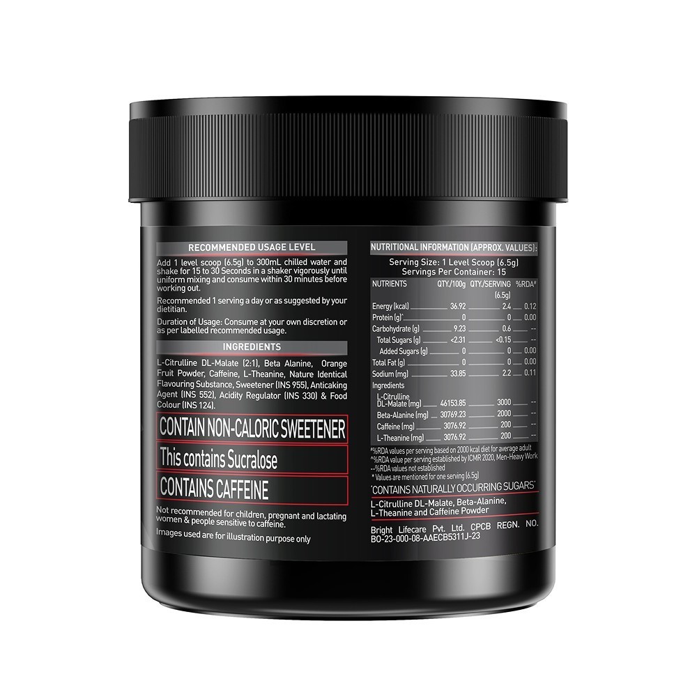 MuscleBlaze Pre Workout 200 Xtreme (Fruit Punch)