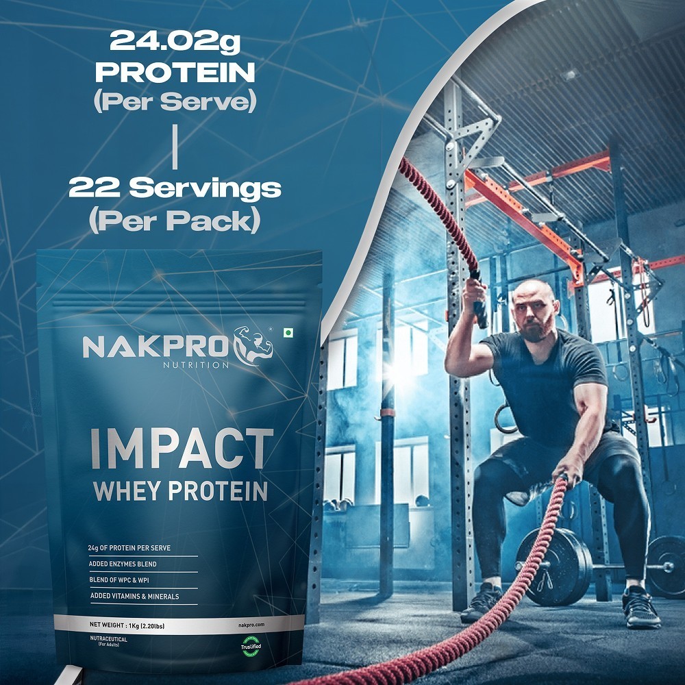 Nakpro Impact Whey Protein Concentrate & Isolate (Malai Kulfi)