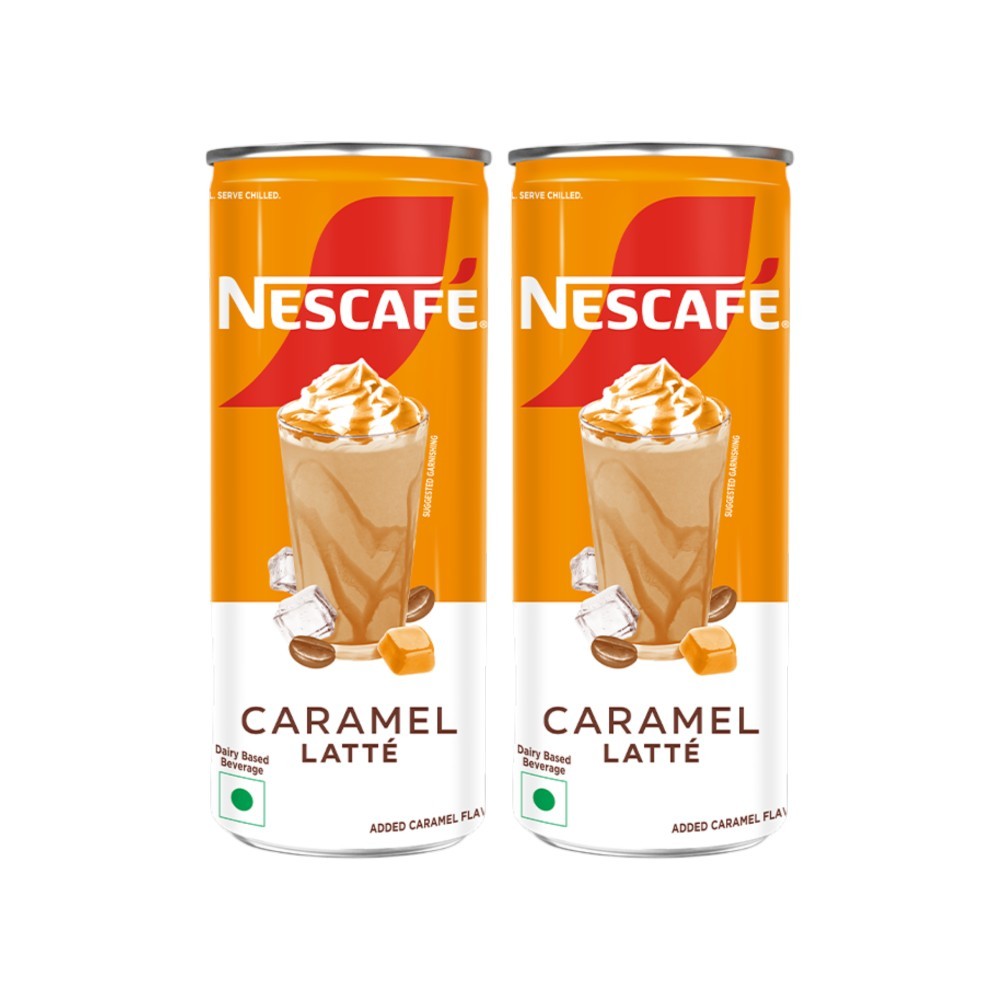 Nescafe Cafe Style Cold Coffee (Caramel-Latte)