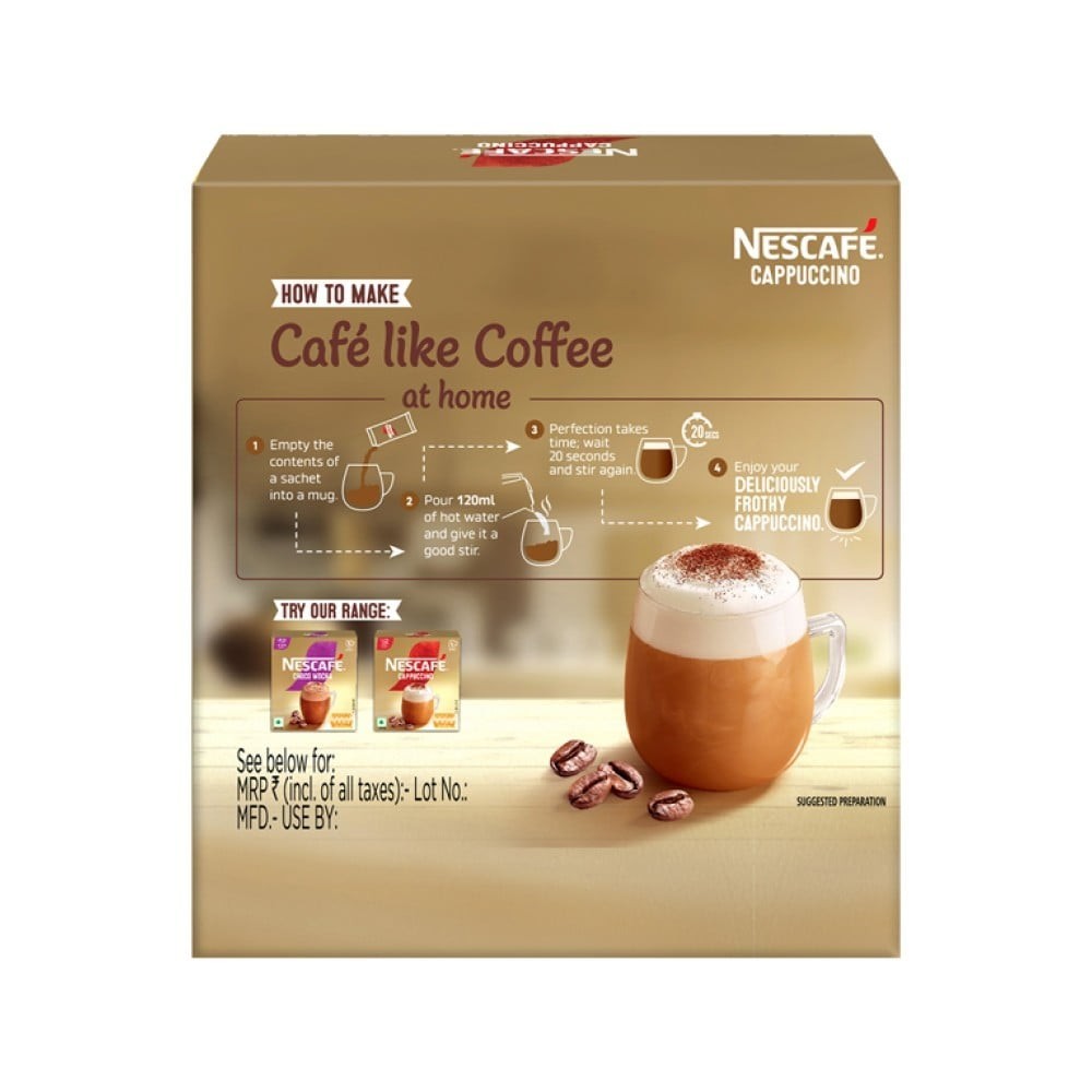 Nescafe Cappuccino Coffee Premix Sachets