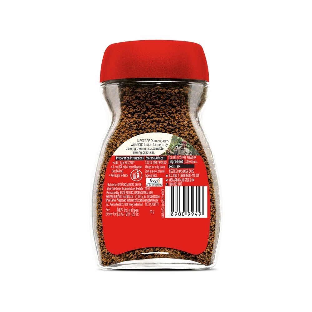 Nescafe Classic - 100% Pure Instant Coffee Powder - 45 g