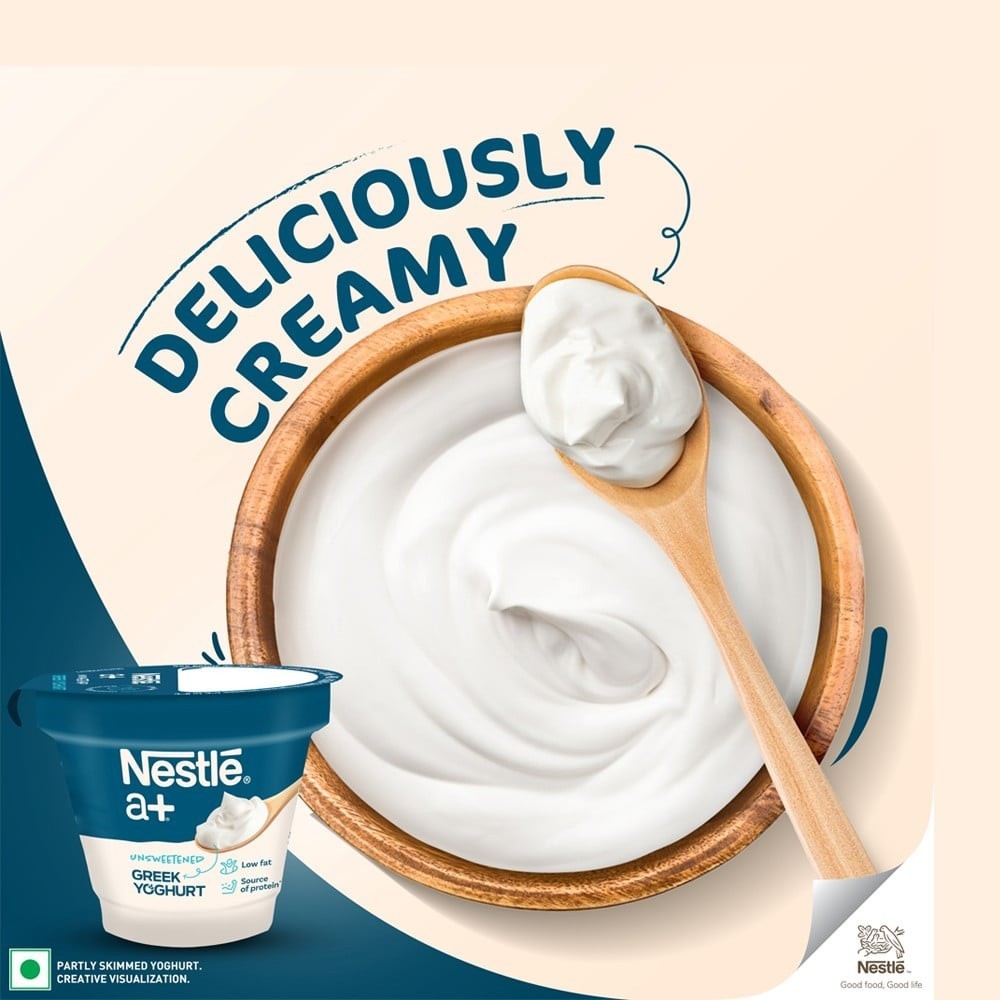 Nestle a+ Greek Yogurt Unsweetened & Low Fat