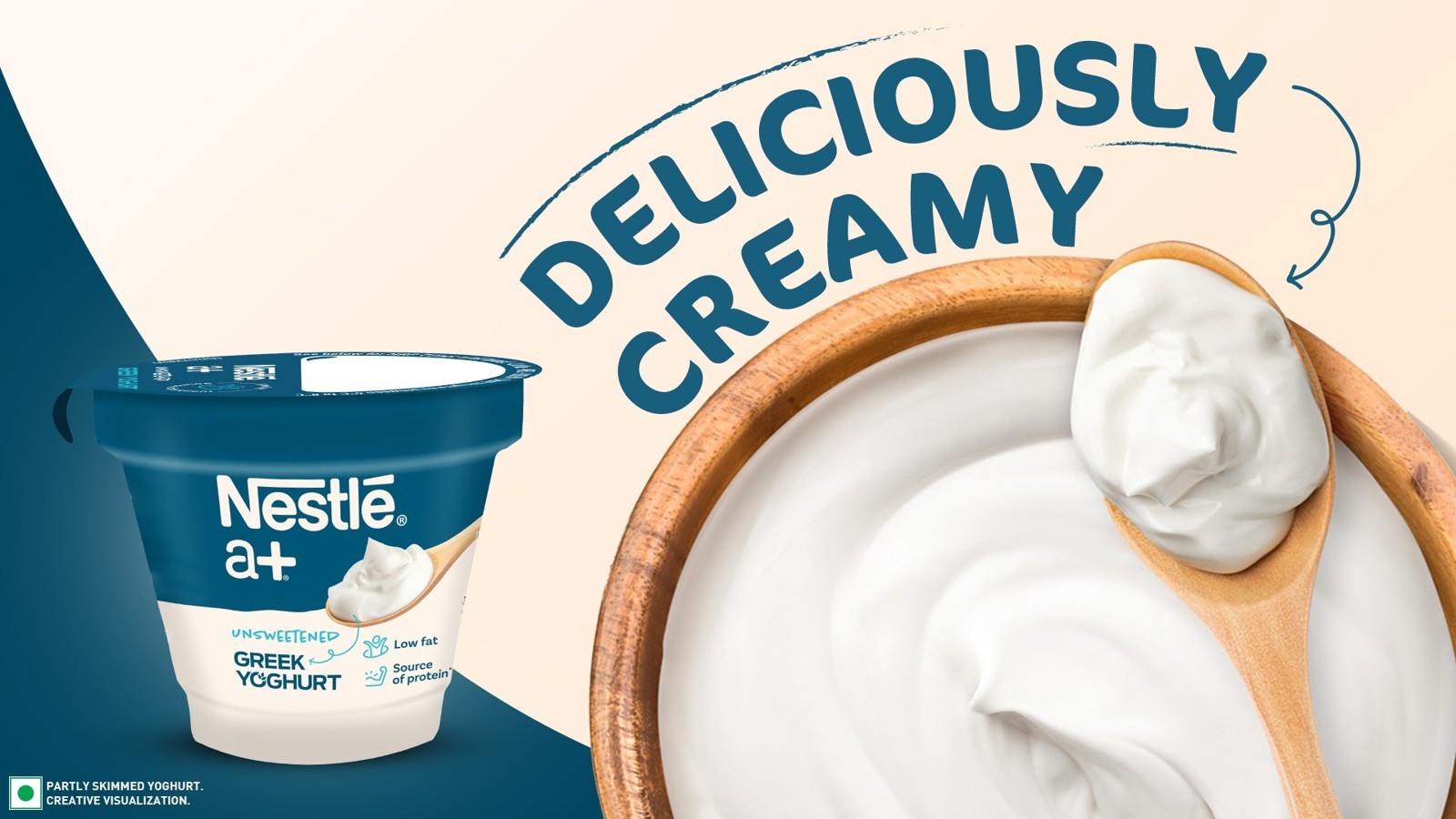 Nestle a+ Greek Yogurt Unsweetened & Low Fat