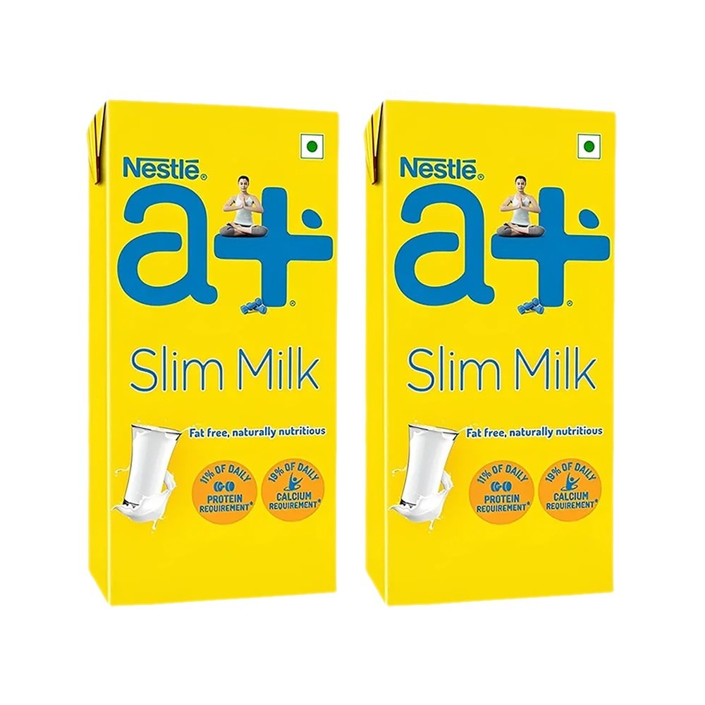 Nestle a+ Slim Skimmed Milk - Pack of 2