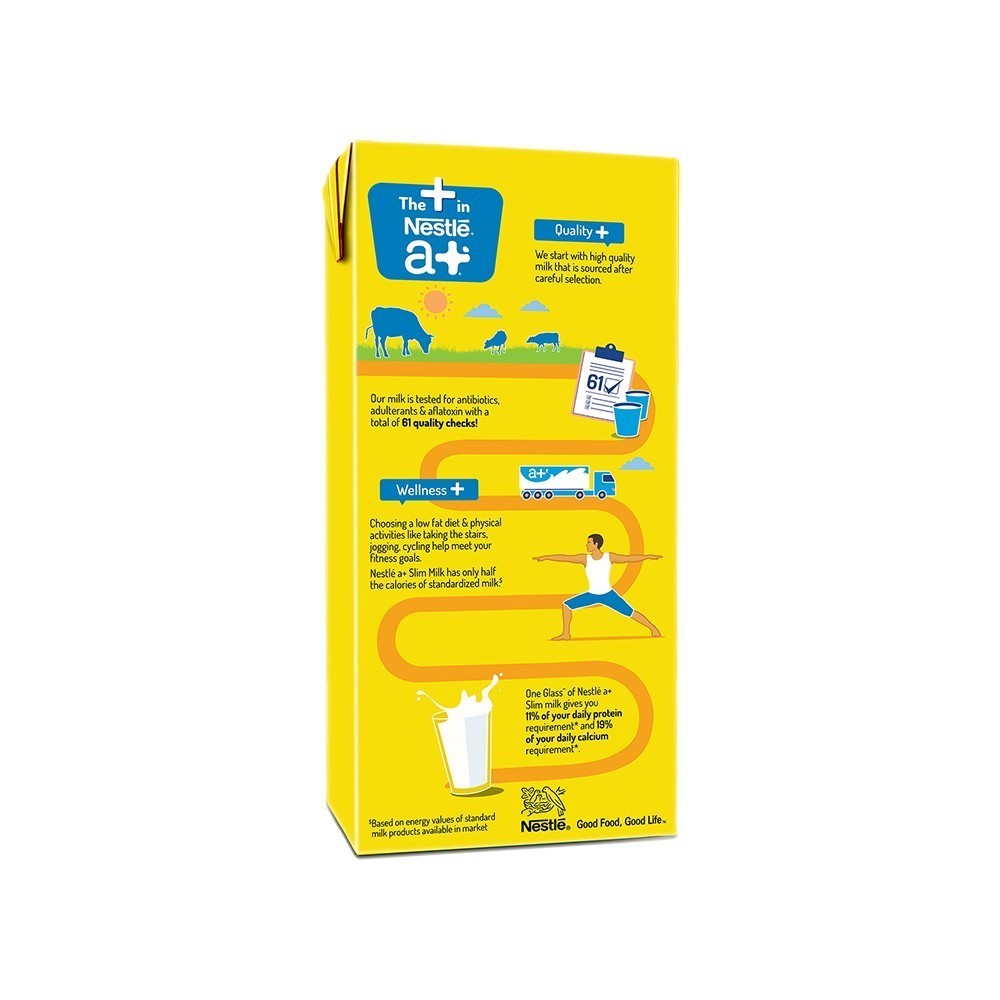 Nestle a+ Slim Skimmed Milk - Pack of 2