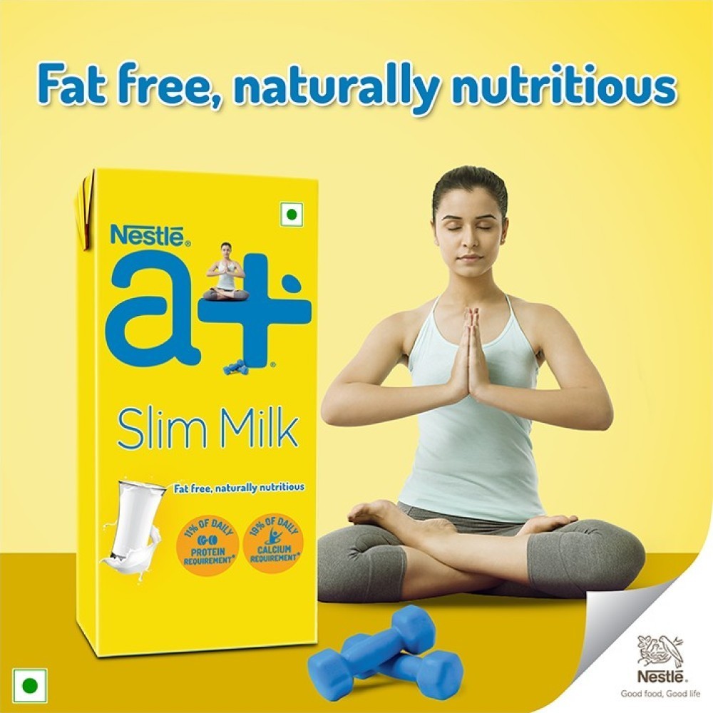 Nestle a+ Slim Skimmed Milk - Pack of 2