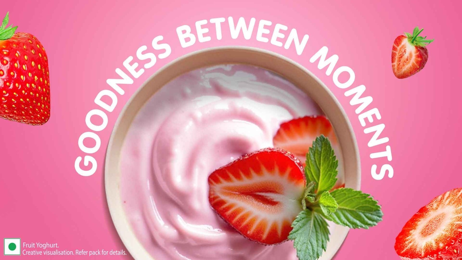 Nestle a+ Strawberry Flavoured Yogurt with Probiotics