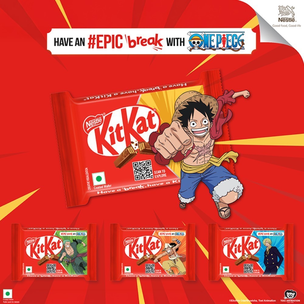 Nestle KitKat 4 Fingers Choco Coated Wafer Bar - Pack of 2