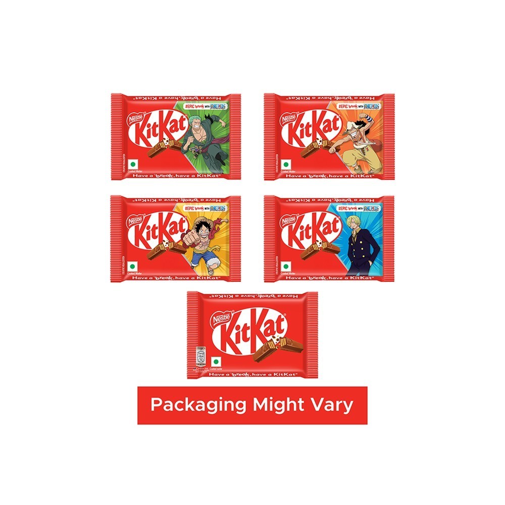Nestle KitKat 4 Fingers Choco Coated Wafer Bar - Pack of 2