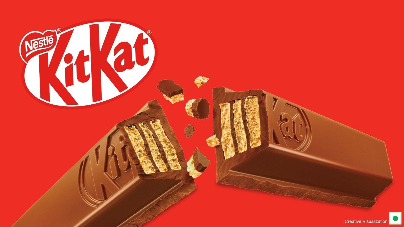 Nestle KitKat 4 Fingers Choco Coated Wafer Bar - Pack of 2