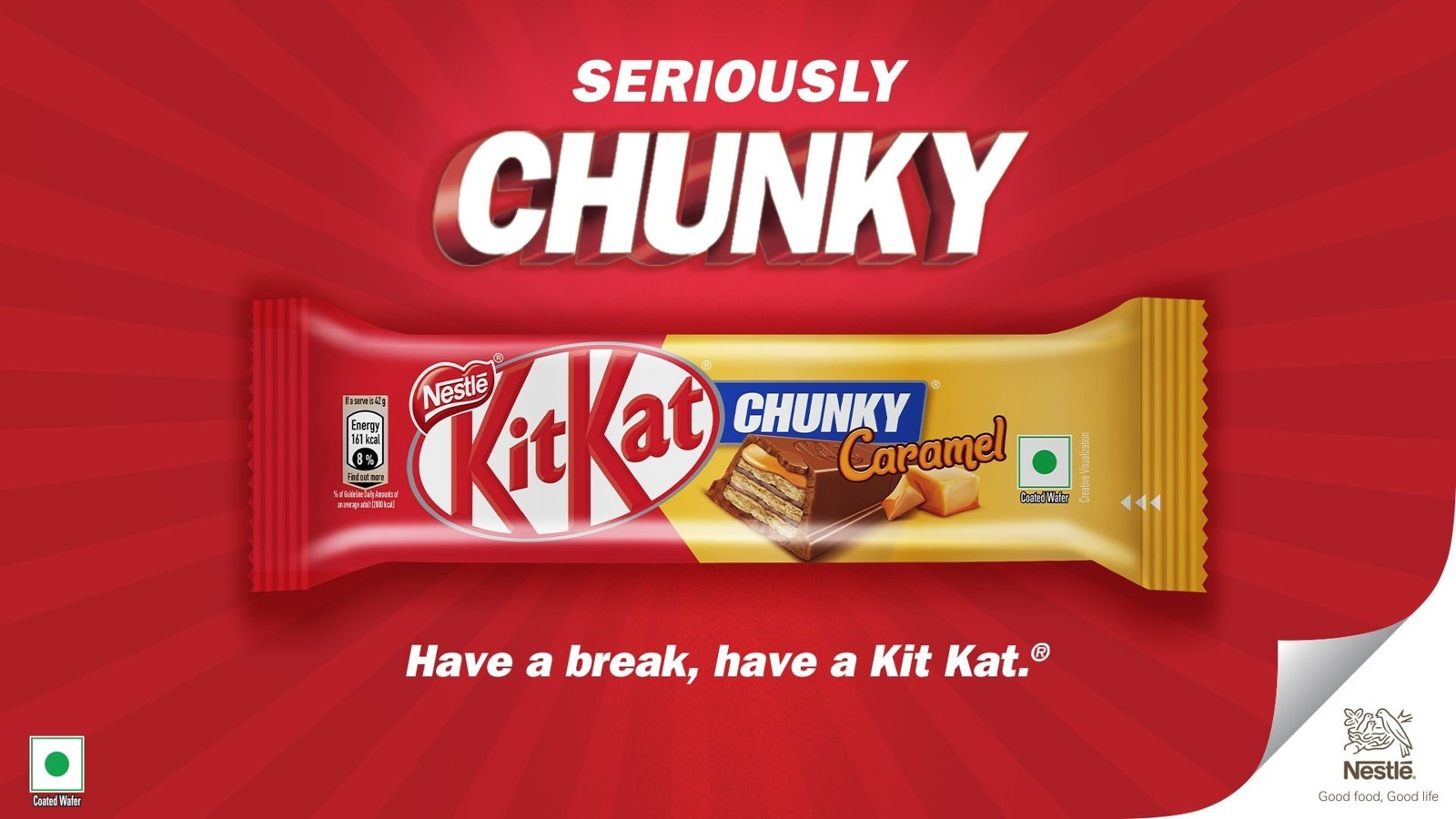 Nestle KitKat Chunky Caramel Wafer Chocolate