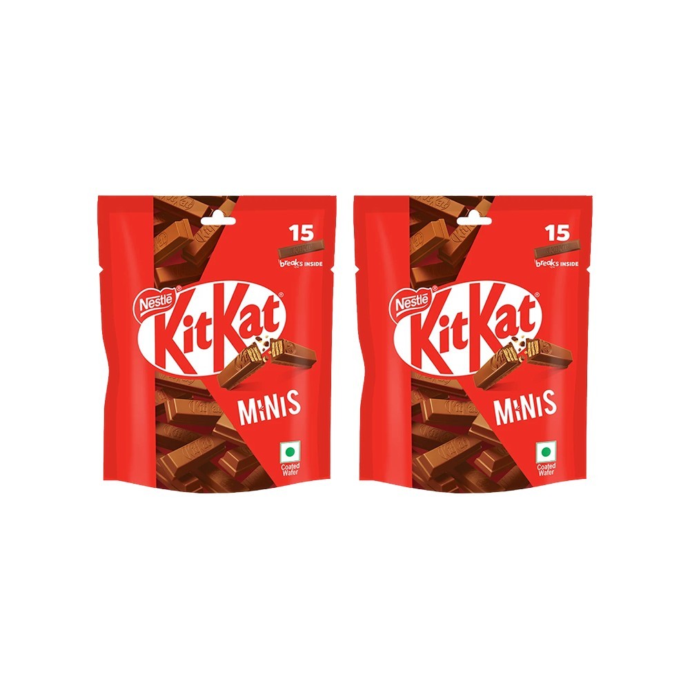 Nestle KitKat Minis Choco Treat Wafer Bar - Pack of 2