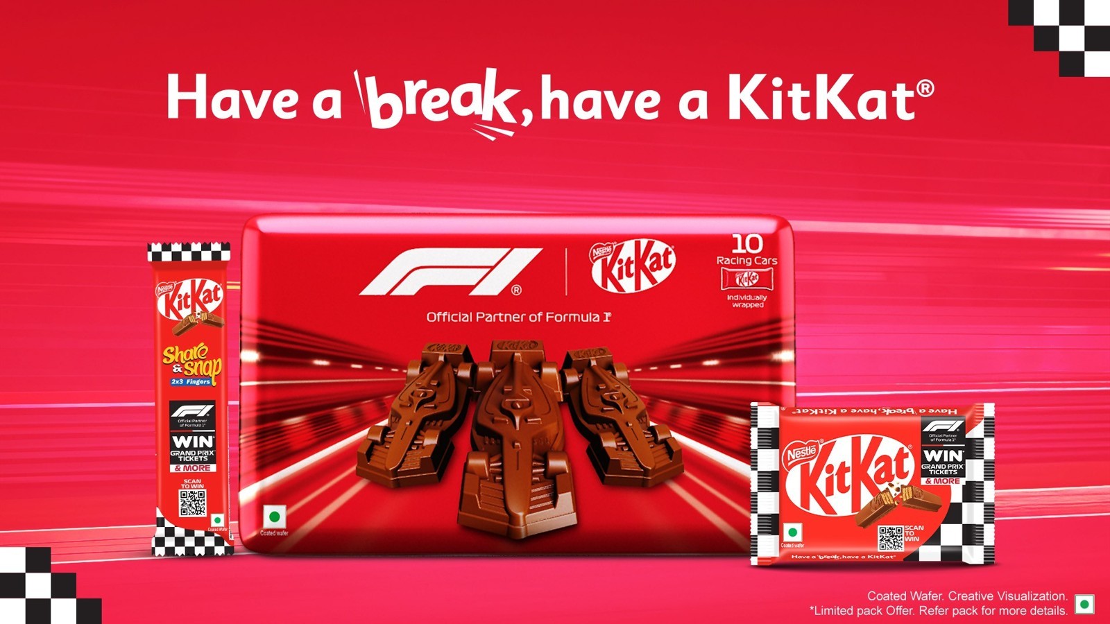Nestle KitKat Share & Snap 2x3 Fingers Wafer Bar