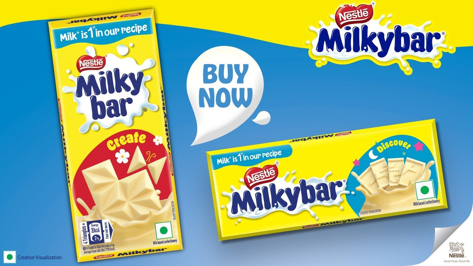 Nestle Milkybar Creamy Milky Treat - Pack of 3