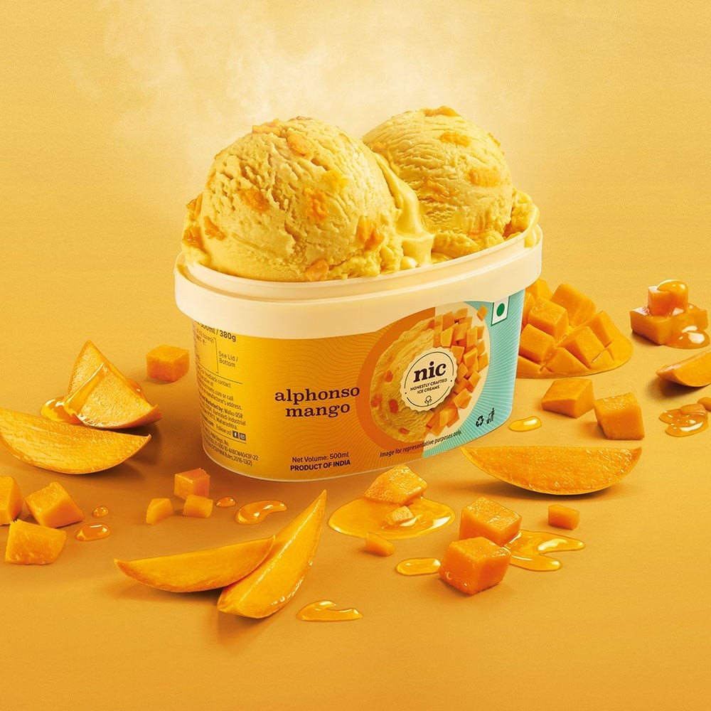 NIC Alphonso Mango Ice Cream Tub