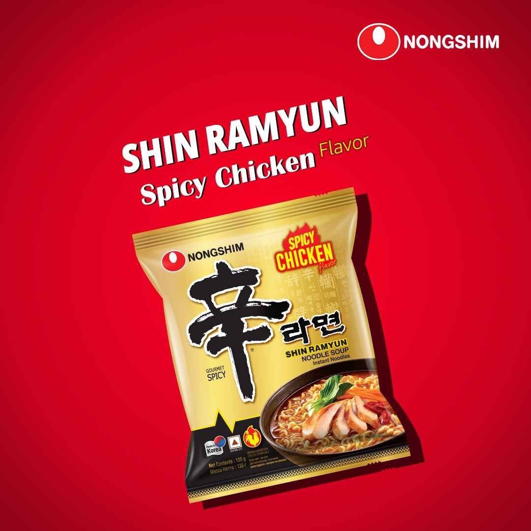 Nongshim Shin Ramyun Spicy Chicken Noodles Soup