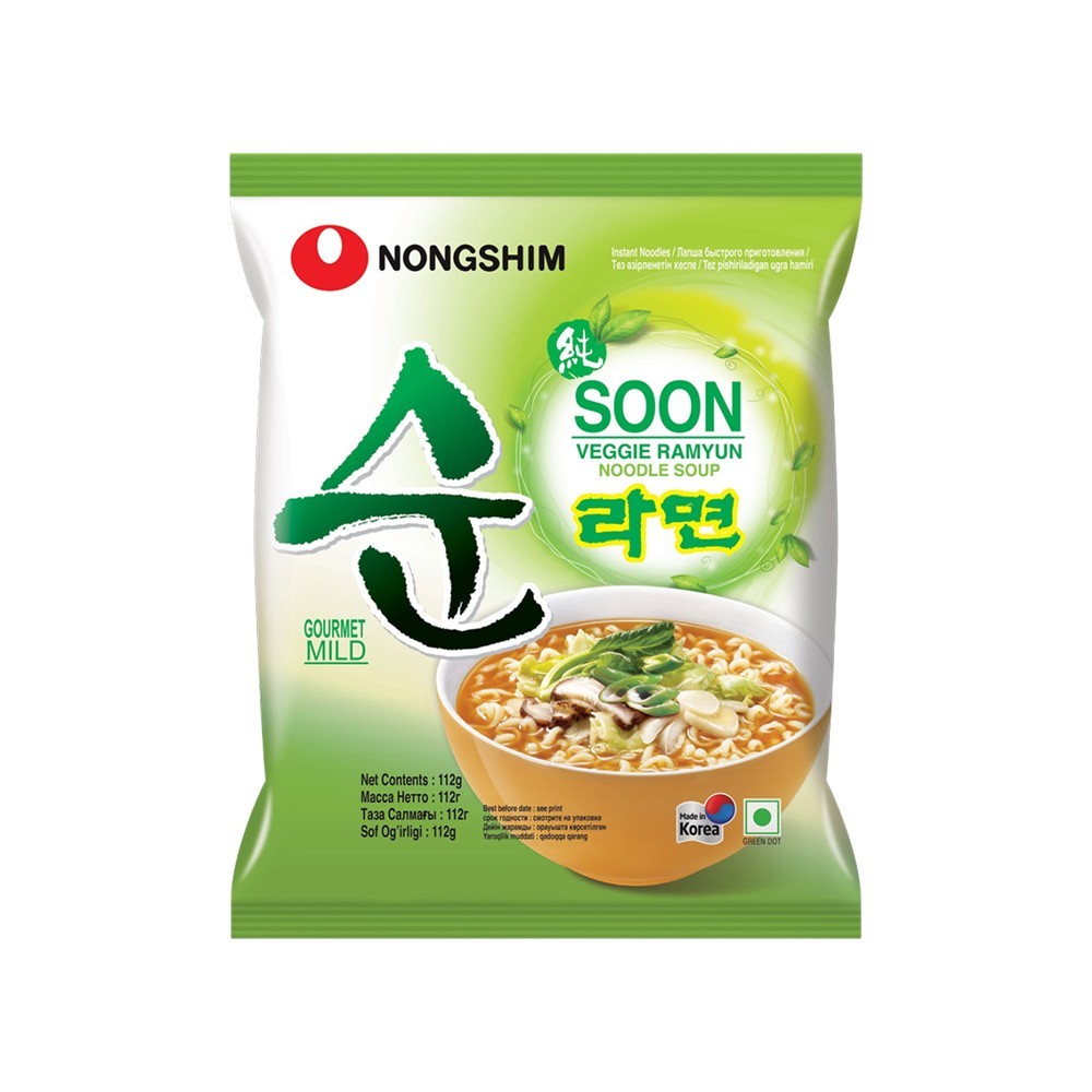 Nongshim Soon Veggie Ramyun Instant Noodles