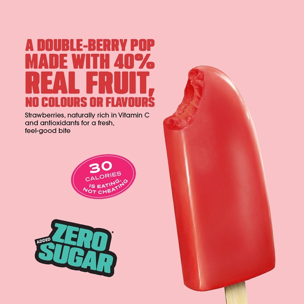 Noto Strawberry Raspberry Ice Cream Popsicle