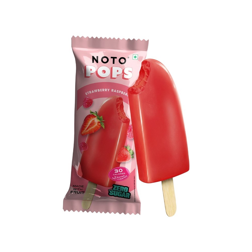 Noto Strawberry Raspberry Ice Cream Popsicle