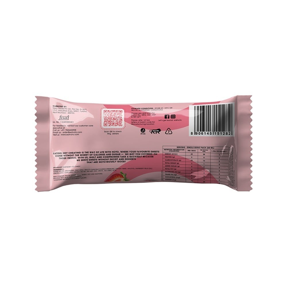 Noto Strawberry Raspberry Ice Cream Popsicle