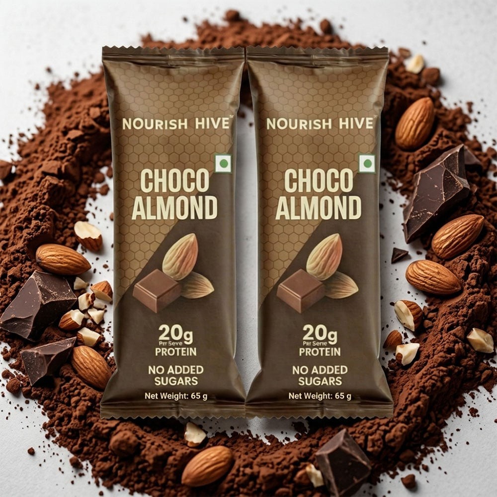 Nourish Hive Choco Almond Protein Bar