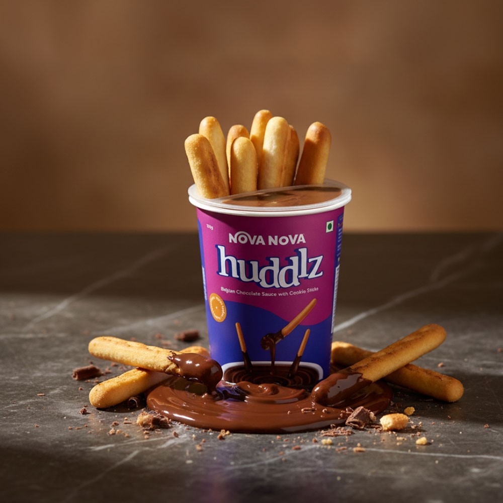 Nova Nova Huddlz Belgian Chocolate Dip & Stick Biscuits