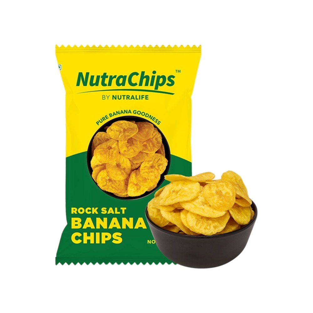 NutraChips Rock Salt Banana Chips