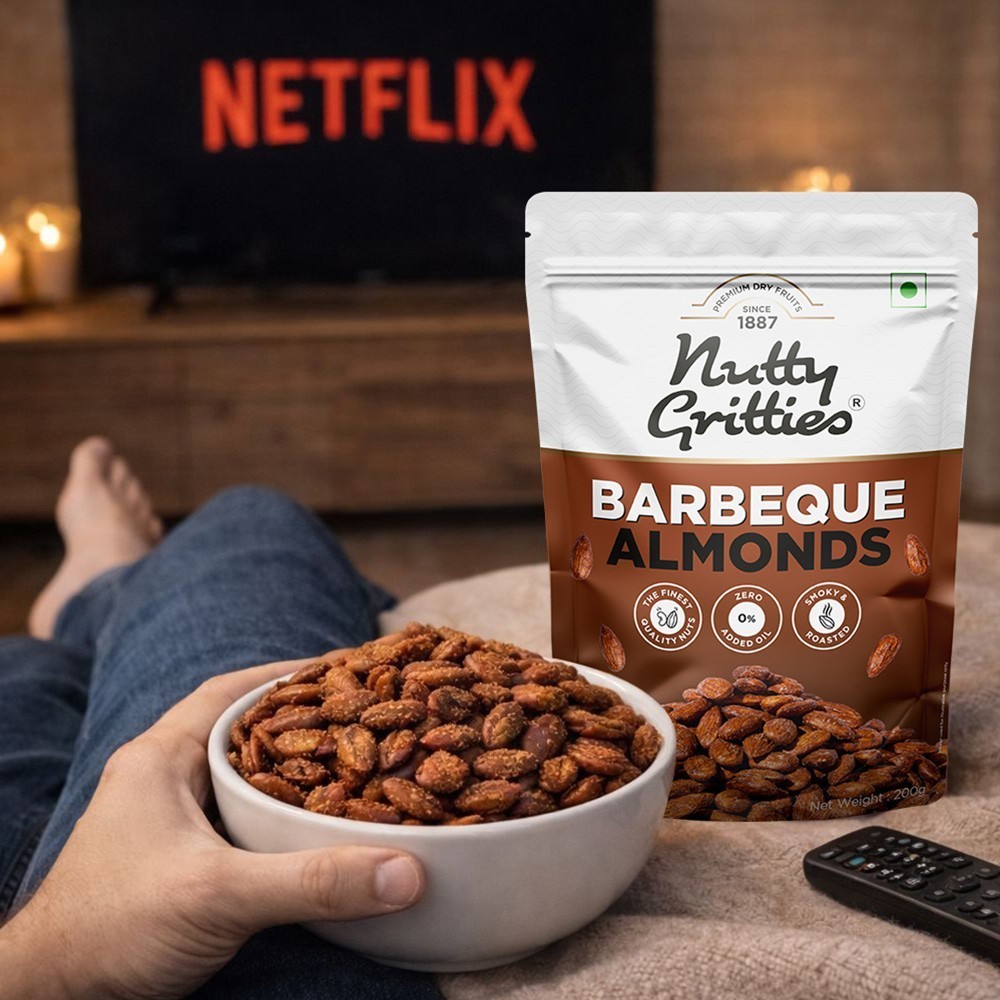 Nutty Gritties Barbeque Flavoured Almonds