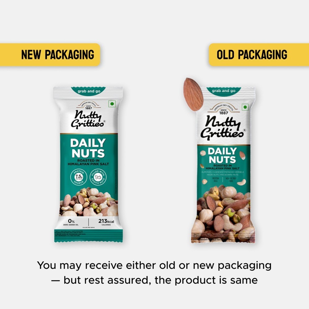 Nutty Gritties Daily Mix Nuts Roasted in Himalayan Pink Salt