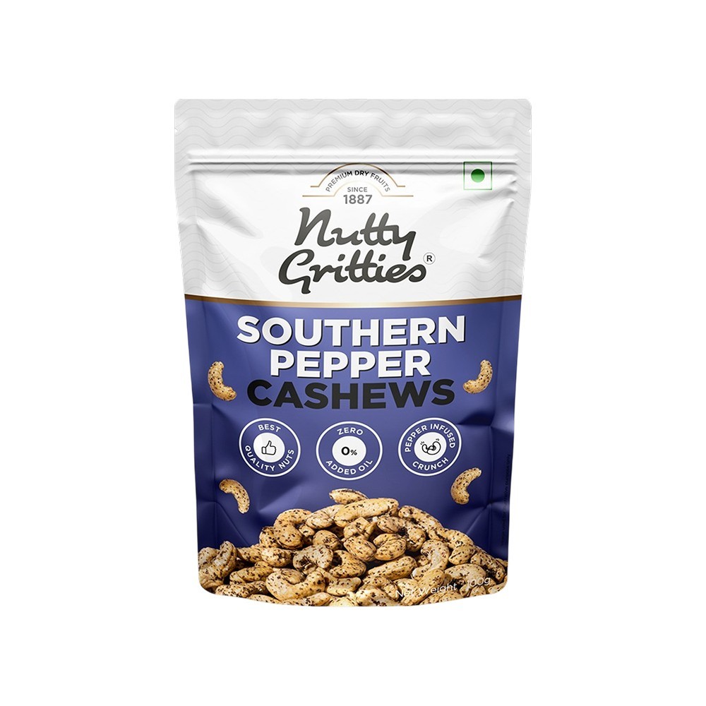 Nutty Gritties Southern Pepper Flavoured Cashew