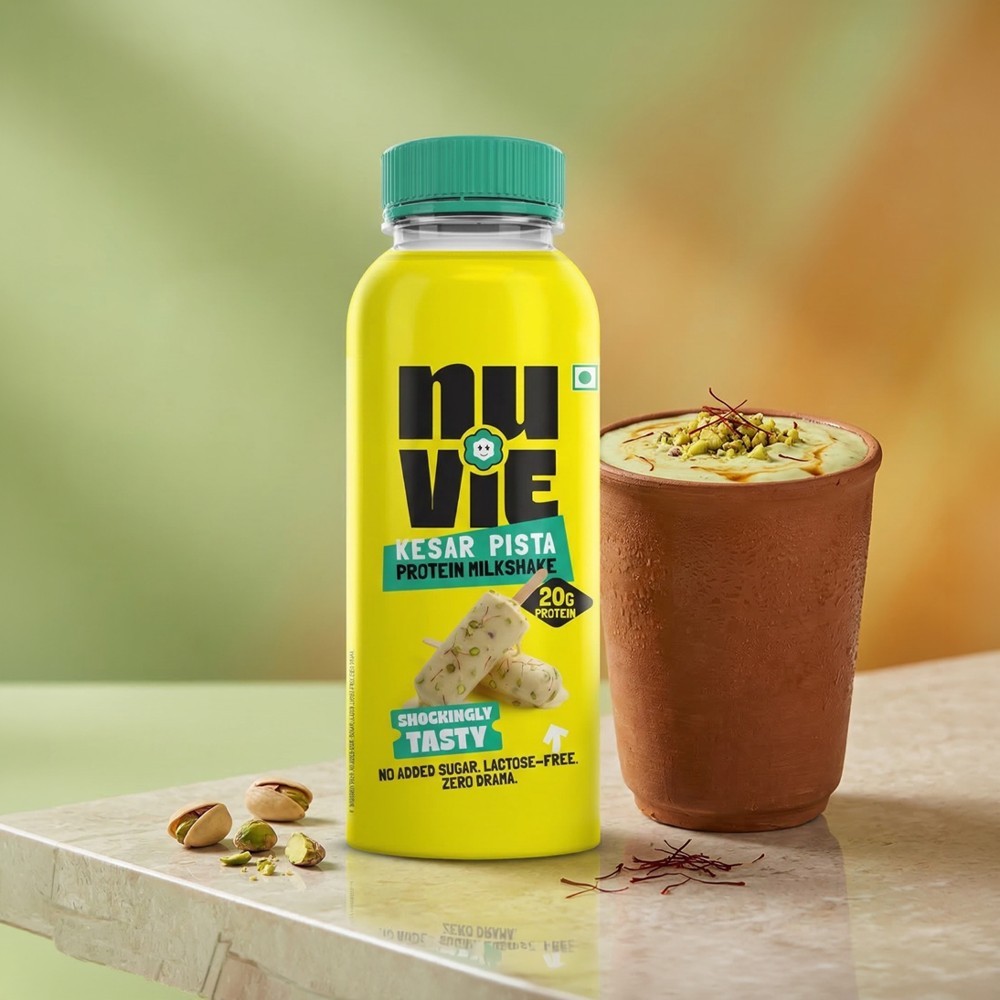 Nuvie Kesar Pista Protein Milkshake