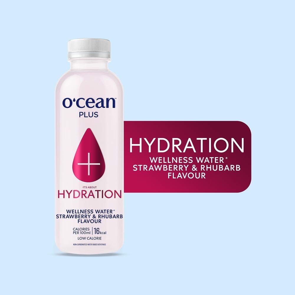 O'cean Plus Hydration Wellness Flavoured Water (Strawberry & Rhubarb)