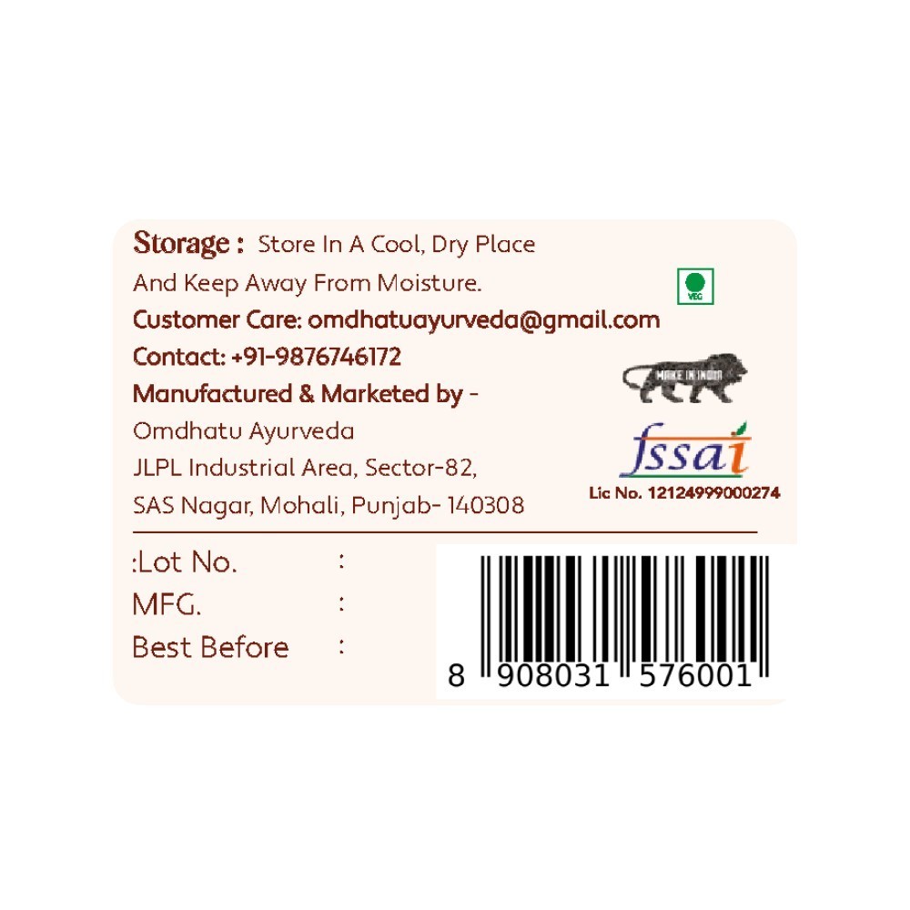 OmDhatu Ayurveda Red Tea Bags