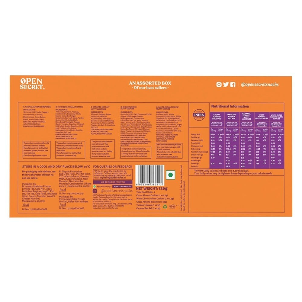 Open Secret Brownie, Dry Fruits & Biscuits Gift Pack
